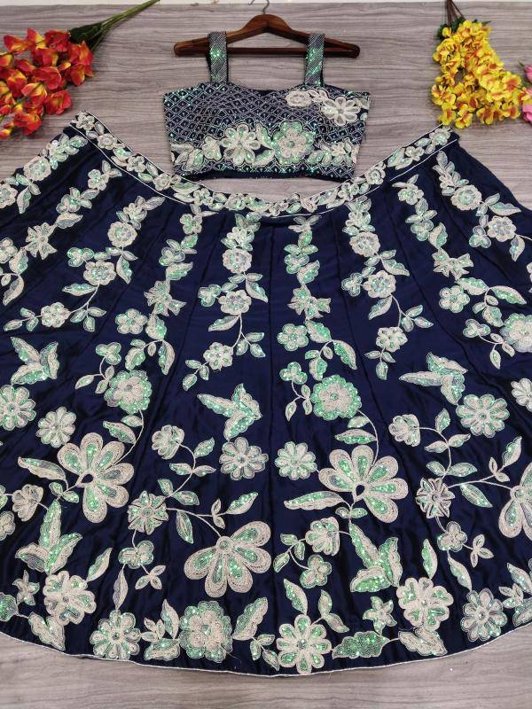 Premium Kasturi Silk Georgette HC 1017  Indian lehenga choli supplier